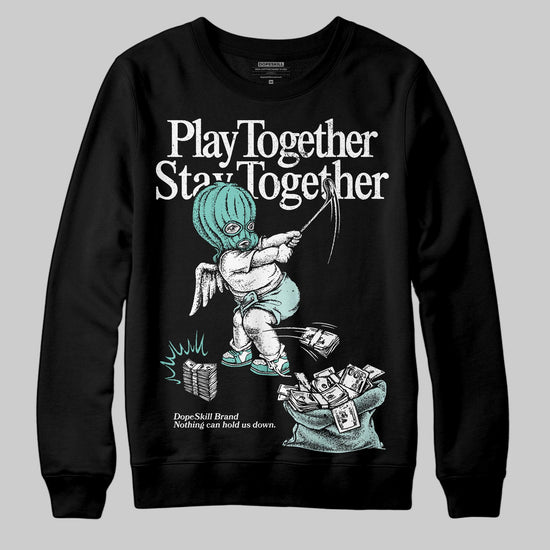 Jordan 11 Low "Igloo" DopeSkill Sweatshirt Play together, Stay together Graphic Streetwear - Black