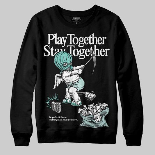 Jordan 11 Low "Igloo" DopeSkill Sweatshirt Play together, Stay together Graphic Streetwear - Black