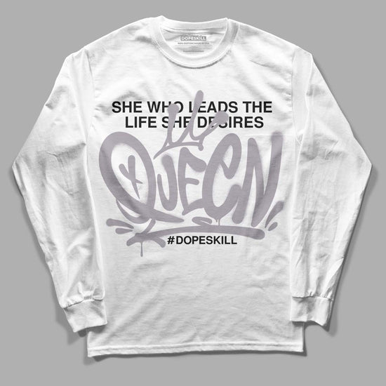 Jordan 2 Cement Grey DopeSkill Long Sleeve T-Shirt Queen Graphic Streetwear - White