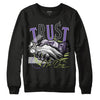 Jordan 4 Canyon Purple DopeSkill Sweatshirt Trust No One Graphic Streetwear - Black