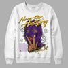 Jordan 12 “Field Purple” DopeSkill Sweatshirt Never Stop Hustling Graphic Streetwear - White 