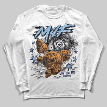 University Blue Sneakers DopeSkill Long Sleeve T-Shirt MILF Graphic Streetwear - White