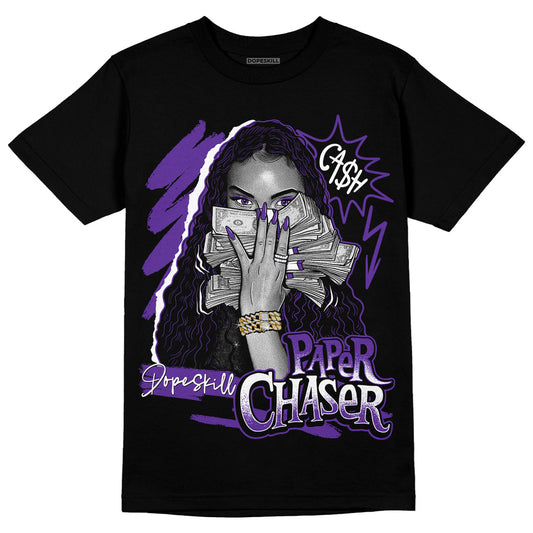 Jordan 13 Court Purple DopeSkill T-Shirt NPC Graphic Streetwear - Black 