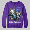 PURPLE Sneakers DopeSkill Sweatshirt New Drip Season Graphic Streetwear - Purple