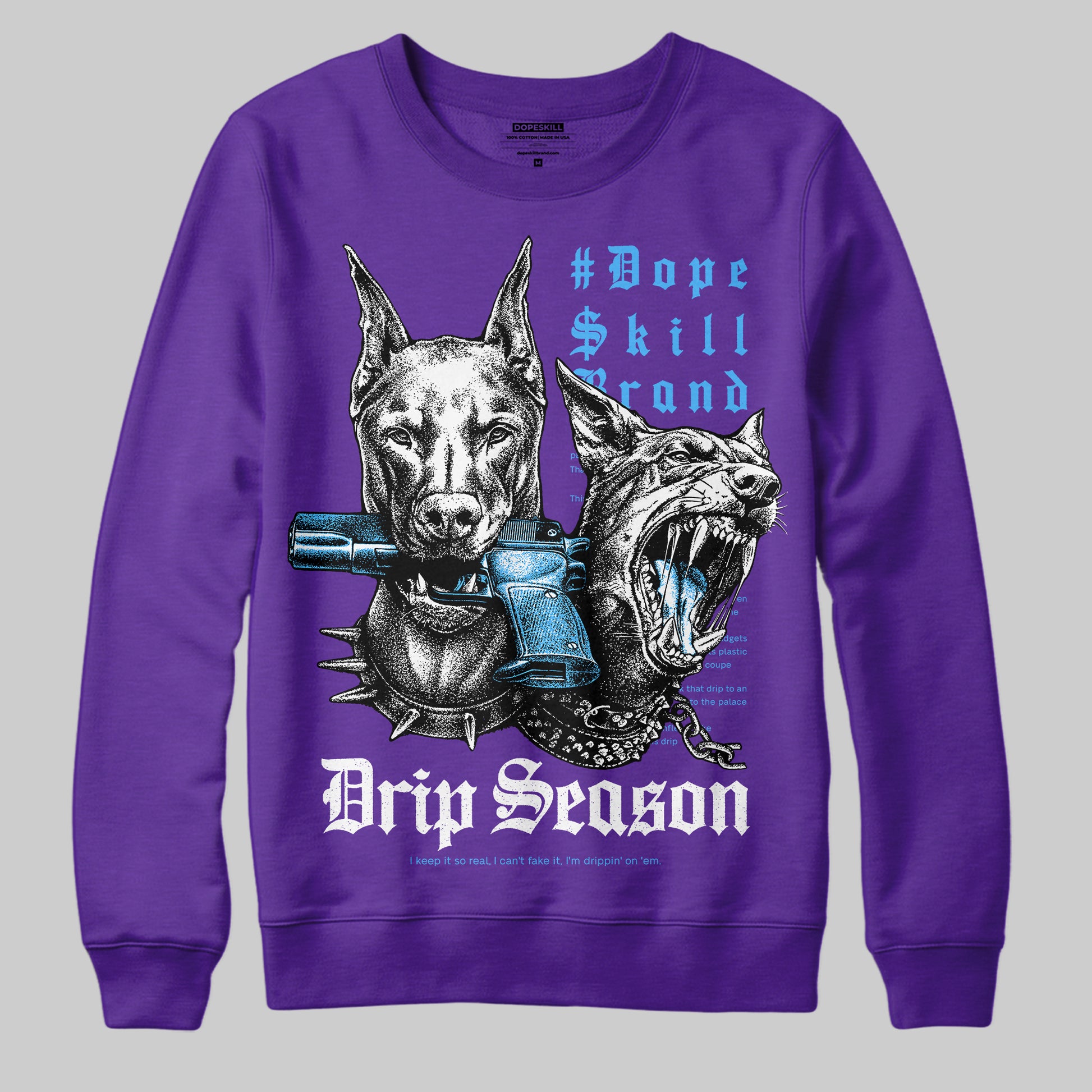PURPLE Sneakers DopeSkill Sweatshirt New Drip Season Graphic Streetwear - Purple