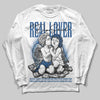 Jordan 1 Low OG “Storm Blue” DopeSkill Long Sleeve T-Shirt Real Lover Graphic Streetwear - White