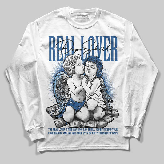 Jordan 1 Low OG “Storm Blue” DopeSkill Long Sleeve T-Shirt Real Lover Graphic Streetwear - White
