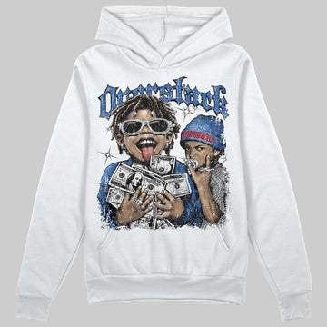 Jordan 3 "True Blue" DopeSkill Hoodie Sweatshirt Overstack Graphic Streetwear - White