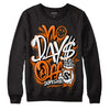 Orange, Black & White Sneakers DopeSkill Sweatshirt No Days Off Graphic Streetwear - Black