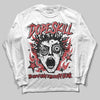 Red Sneakers DopeSkill Long Sleeve T-Shirt Root of Evil Graphic Streetwear - White