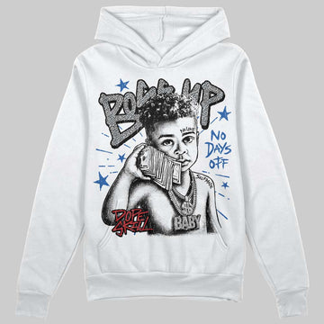 Jordan 3 "True Blue" DopeSkill Hoodie Sweatshirt Boss Up Graphic Streetwear - WHite