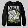 Jordan 4 GS “Light Lemon Twist” DopeSkill Sweatshirt Sorry I've Been Trappin Graphic Streetwear - Black