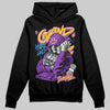 PURPLE Sneakers DopeSkill Hoodie Grind Pray Graphic Streetwear - Black