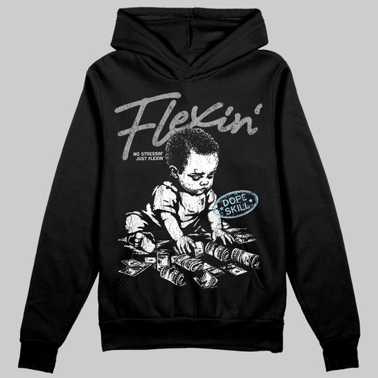 Jordan 5 Retro Wolf Grey (2026) DopeSkill Hoodie Sweatshirt Flexin' Graphic Streetwear - Black