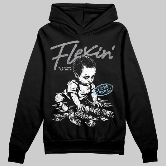 Jordan 5 Retro Wolf Grey (2026) DopeSkill Hoodie Sweatshirt Flexin' Graphic Streetwear - Black