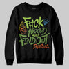 Green Sneakers DopeSkill Sweatshirt F#ck Around And Find Out Graphic Streetwear - Black
