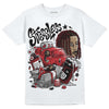 Jordan 12 “Red Taxi” DopeSkill T-Shirt Stressless Graphic Streetwear - White