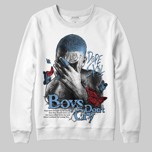 Jordan 12 Retro 'Melo' DopeSkill Sweatshirt Boys Don't Cry Graphic Streetwear - White