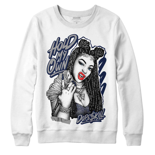 Jordan Spiz’ike Low “White/Obsidian” DopeSkill Sweatshirt New H.M.O Graphic Streetwear - WHite