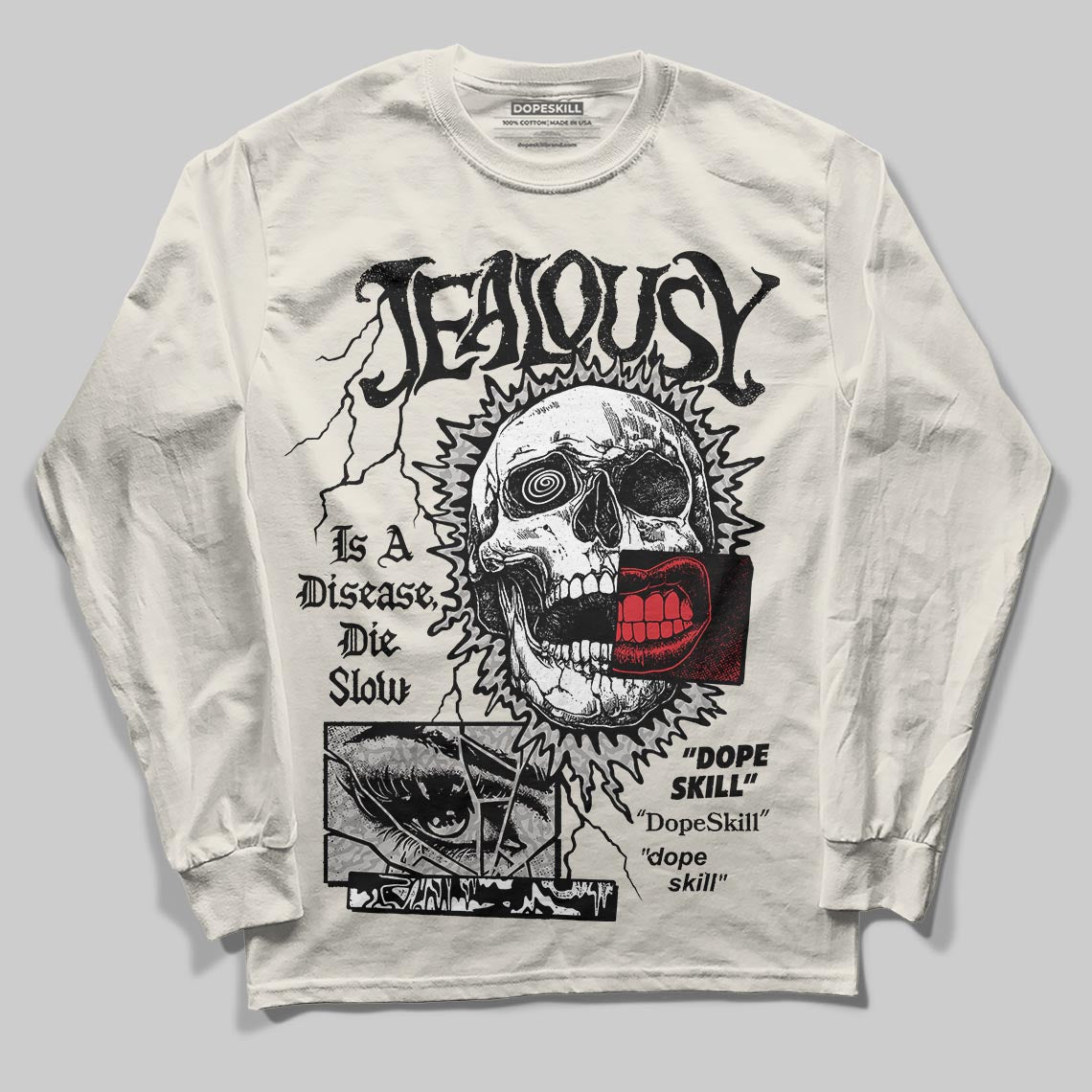 Jordan 1 Retro High OG “Sail” DopeSkill Long Sleeve T-Shirt Jealousy Graphic Streetwear