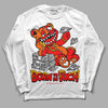 Jordan 1 Retro High OG "Satin Bred" DopeSkill Long Sleeve T-Shirt Born To Be Rich Graphic Streetwear - White