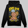 Jordan 6 “Yellow Ochre” DopeSkill Hoodie Sweatshirt New Fake Love Graphic Streetwear - Black