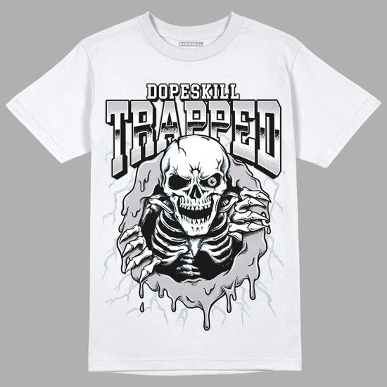 Jordan 11 Retro Low Cement Grey DopeSkill T-Shirt Trapped Halloween Graphic Streetwear - White