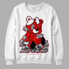 Jordan 4 Retro Red Cement DopeSkill Sweatshirt MOMM Bear Graphic Streetwear - White