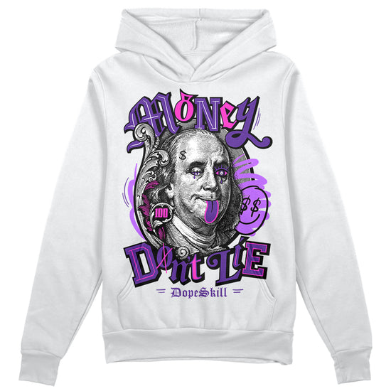 PURPLE Sneakers DopeSkill Hoodie Sweatshirt Money Don't Lie Graphic Streetwear - White