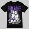 Purple Sneakers DopeSkill T-Shirt Real Lover Graphic Streetwear - Black