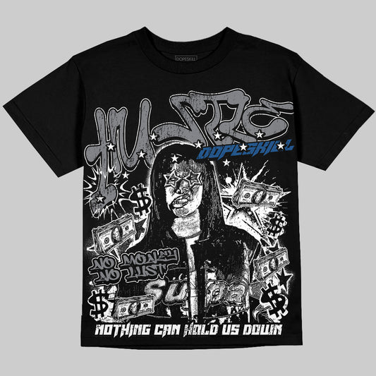 Jordan 9 Retro 'Flint Grey' 2026 Oversize Print 'No Money No Lust' DopeSkill Graphic T-shirt Streetwear - Black