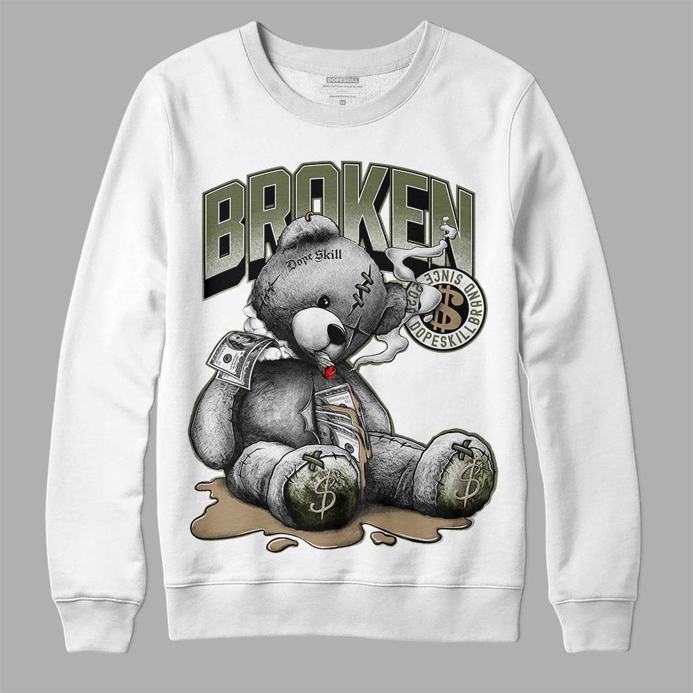 Air Max 90 Ballistic Neutral Olive DopeSkill Sweatshirt Sick Bear Graphic Streetwear - White 