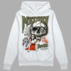 Olive Sneakers DopeSkill Hoodie Sweatshirt Mystery Ghostly Grasp Graphic Streetwear - White