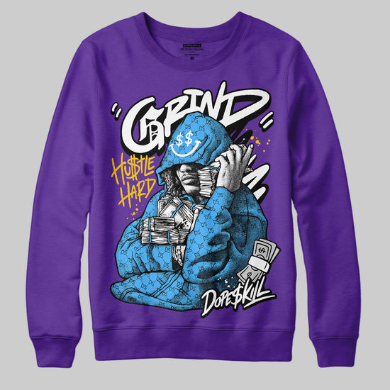 PURPLE Sneakers DopeSkill Sweatshirt Grind Pray Graphic Streetwear - Purple