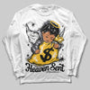 Jordan 3 Retro Black Cat DopeSkill Long Sleeve T-Shirt Heaven Sent Graphic Streetwear - White