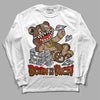 Jordan 3 Retro Palomino DopeSkill Long Sleeve T-Shirt Born To Be Rich Graphic Streetwear - White