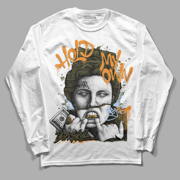 Jordan 5 "Olive" DopeSkill Long Sleeve T-Shirt Hold My Own Graphic Streetwear - White