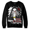 Jordan 14 "Black/White" DopeSkill Sweatshirt NPC Graphic Streetwear - Black