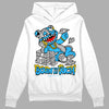 Jordan 2 Low "University Blue" DopeSkill Hoodie Sweatshirt Born To Be Rich Graphic Streetwear - White 