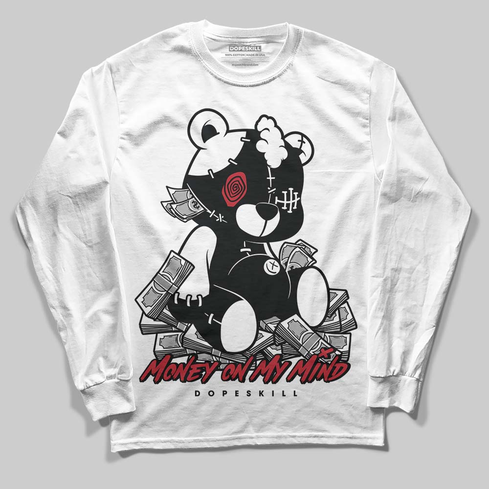 Jordan 14 Retro ‘Black Toe’ DopeSkill Long Sleeve T-Shirt MOMM Bear Graphic Streetwear - WHite