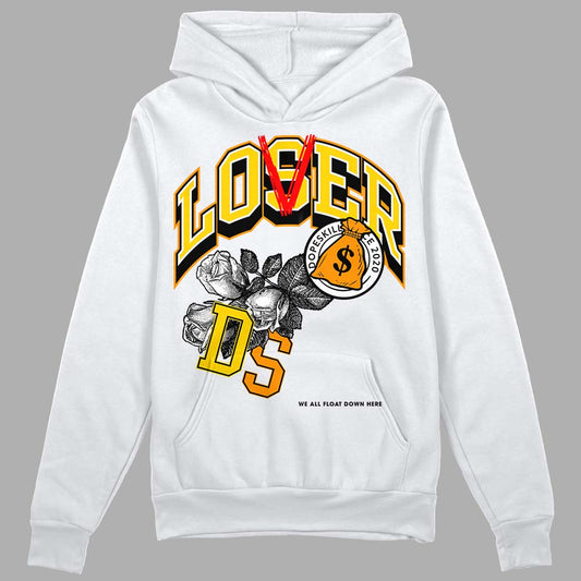 Jordan 6 “Yellow Ochre” DopeSkill Hoodie Sweatshirt Loser Lover Graphic Streetwear - White
