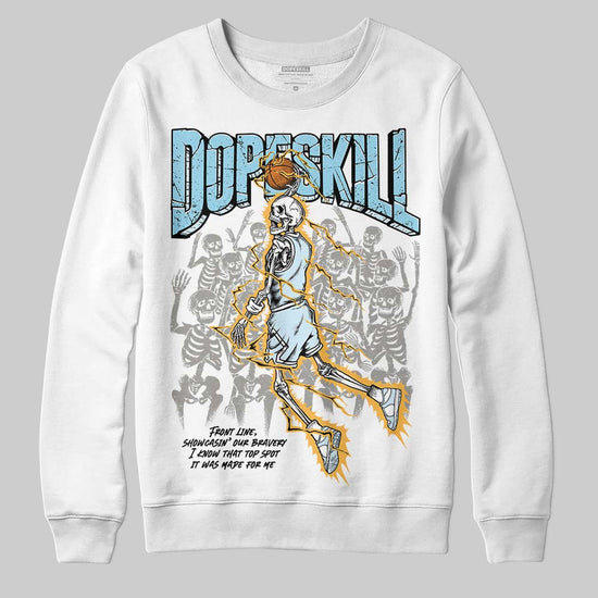 Vans Knu Stack Vintage Satin Dream Blue DopeSkill Sweatshirt Thunder Dunk Graphic Streetwear - White