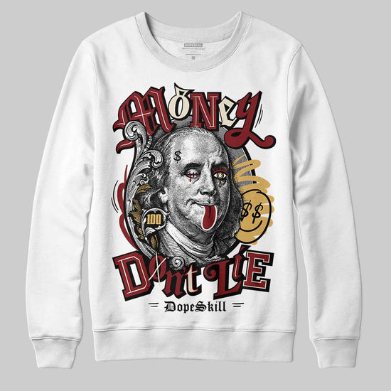 Dunk Low SE Sisterhood Sail Team Red W DopeSkill Sweatshirt Money Don't Lie Graphic Streetwear - White