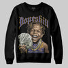 Jordan 4 Retro Lakers DopeSkill Sweatshirt Money Loves Me Graphic Streetwear - Black