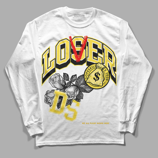 Wmns Air Jordan 11 Low 'Yellow Snakeskin' DopeSkill Long Sleeve T-Shirt Loser Lover Graphic Streetwear - White