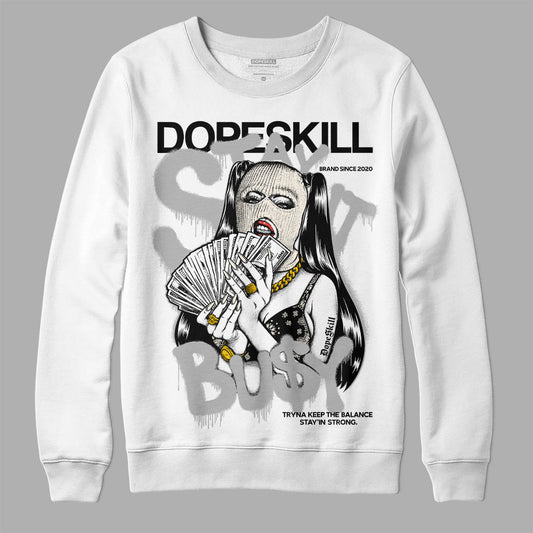 Jordan 3 “Off Noir” DopeSkill Sweatshirt Stay It Busy Graphic Streetwear - White 