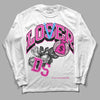 Pink Sneakers DopeSkill Long Sleeve T-Shirt Loser Lover Graphic Streetwear - White