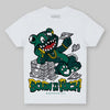 Jordan 4 Retro Oxidized Green DopeSkill Toddler Kids T-shirt Born To Be Rich Graphic Streetwear - White