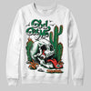 Green Sneakers DopeSkill Sweatshirt God Got Me Graphic Streetwear - White