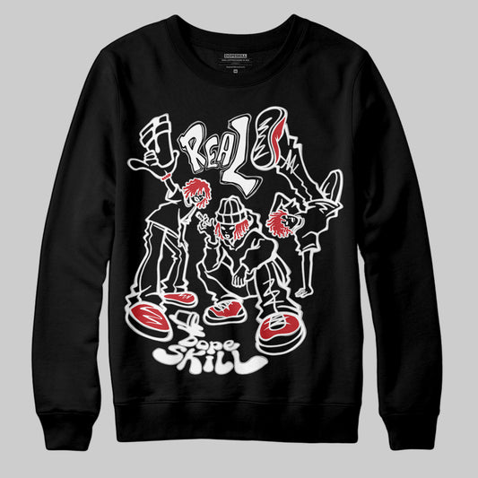 Jordan 11 “Bred Velvet” DopeSkill Sweatshirt Real Y2K Players Graphic Streetwear - black